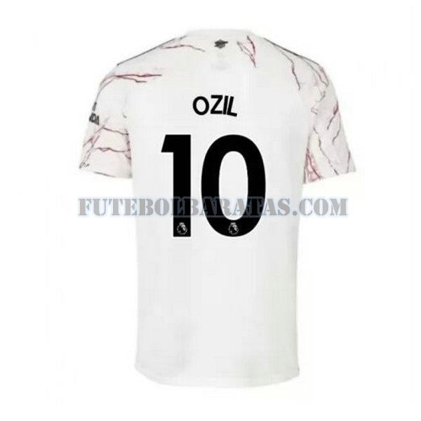 camisa ozil 10 arsenal 2020-2021 away - branco homens