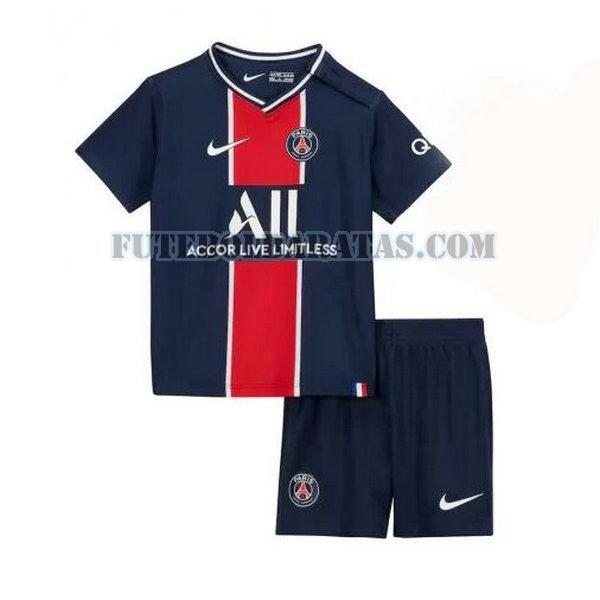 camisa paris saint-germain 2020-2021 home - azul meninos
