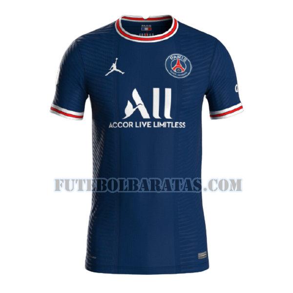 camisa paris saint-germain 2021 2022 home - azul homens