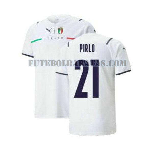 camisa pirlo 21 itália 2021 2022 away - branco homens