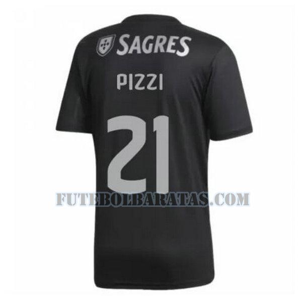 camisa pizzi 21 benfica 2020-2021 away - preto homens