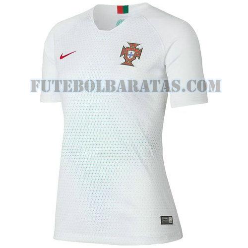 camisa portugal 2018 away - branco mulheres