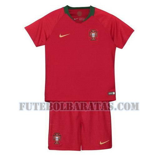 camisa portugal 2018 home - vermelho meninos