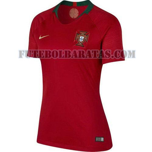 camisa portugal 2018 home - vermelho mulheres
