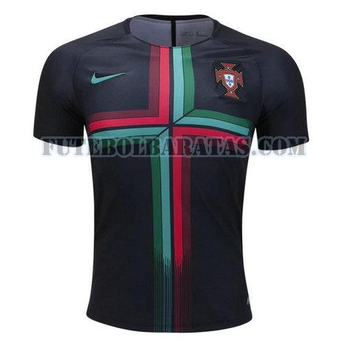 camisa portugal pre match 2018 - preto homens