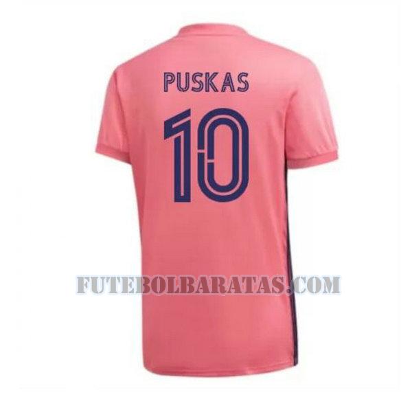 camisa puskas 10 real madrid 2020-2021 away - rosa homens