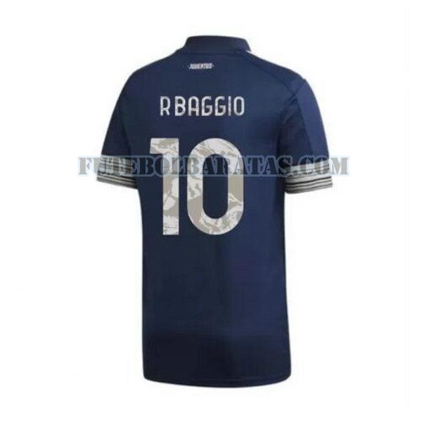 camisa r.baggio 10 juventus 2020-2021 away - azul homens