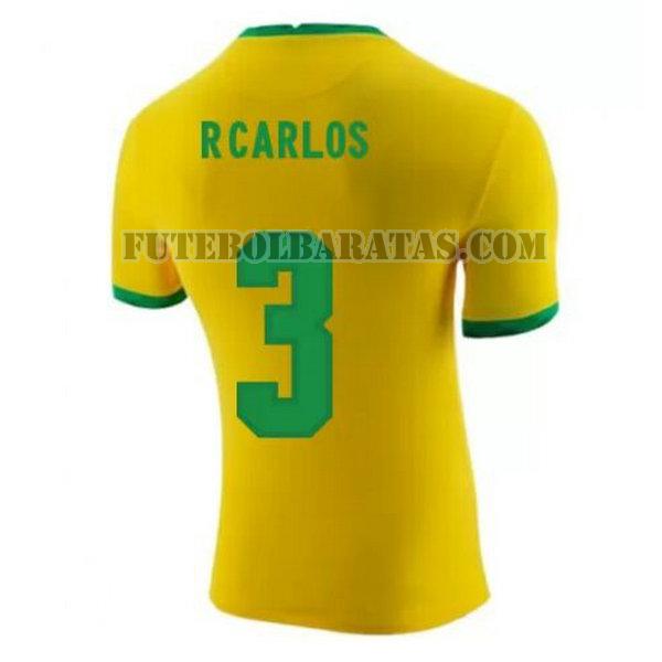 camisa r.carlos 3 brasil 2020-2021 home - amarelo homens