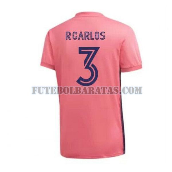 camisa r.carlos 3 real madrid 2020-2021 away - rosa homens