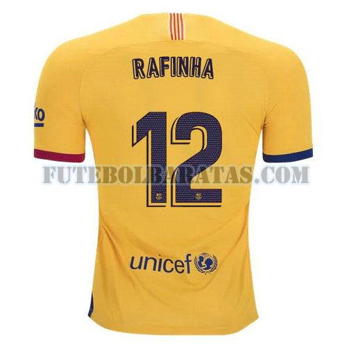 camisa rafinha 12 barcelona 2019-2020 away - amarelo homens