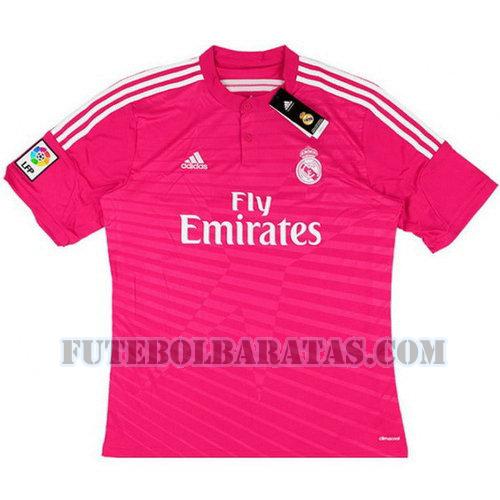 camisa real madrid 2014 2015 away - rosa homens