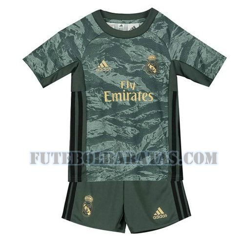 camisa real madrid 2019-2020 goleiro away - verde meninos