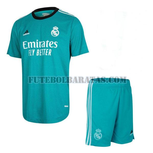 camisa real madrid 2021 2022 third - verde meninos