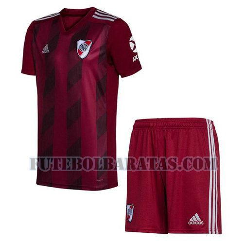 camisa river plate 2019-2020 third - vermelho meninos