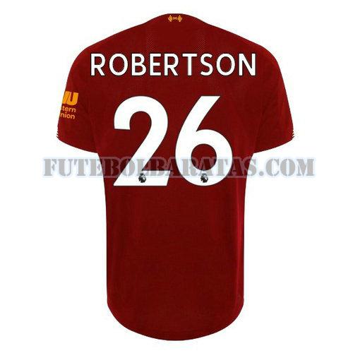 camisa robertson 26 liverpool 2019-2020 home - vermelho homens