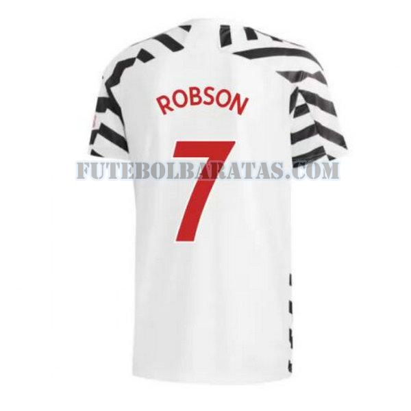 camisa robson 7 manchester united 2020-2021 third - preto homens