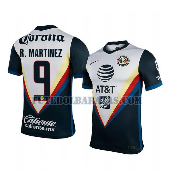 camisa roger martinez 9 club américa 2020-2021 away - branco preto homens