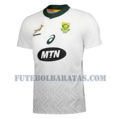 camisa rugby afrique du sud 2018 away - branco homens