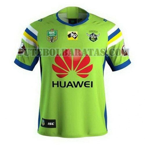 camisa rugby canberra raiders 2018 home - verde homens