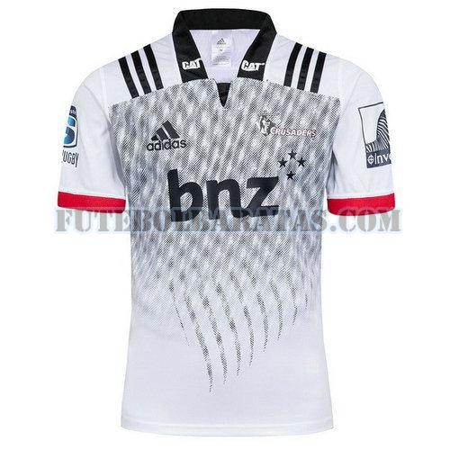 camisa rugby crusaders 2018 away - branco homens