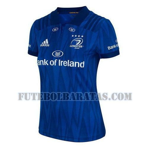 camisa rugby leinster 2018 home - azul mulheres