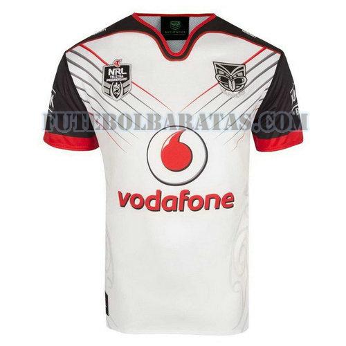 camisa rugby new zealand warriors 2018 away - branco homens