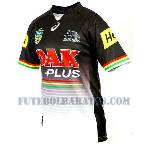 camisa rugby penrith panthers 2017 home - preto homens