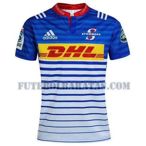 camisa rugby stormers 2017-2018 home - azul homens