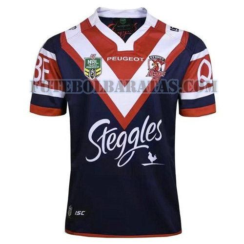 camisa rugby sydney roosters 2017 home - azul homens