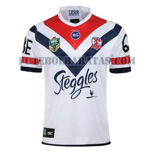 camisa rugby sydney roosters 2018 away - branco homens