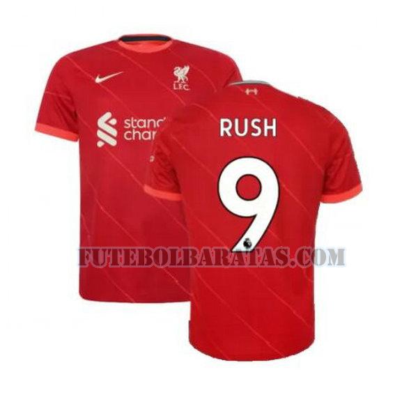 camisa rush 9 liverpool 2021 2022 home - vermelho homens