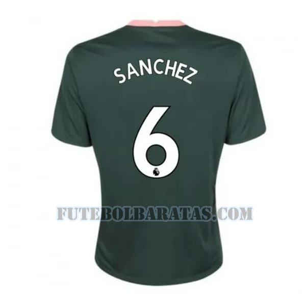 camisa sanchez 6 tottenham hotspur 2020-2021 away - verde homens