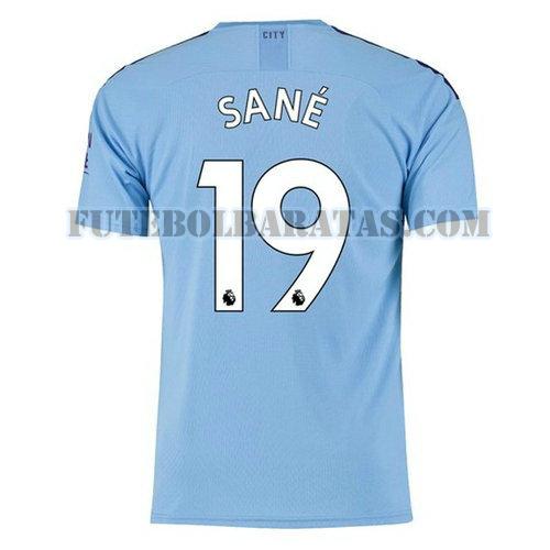 camisa sane 19 manchester city 2019-2020 home - azul homens