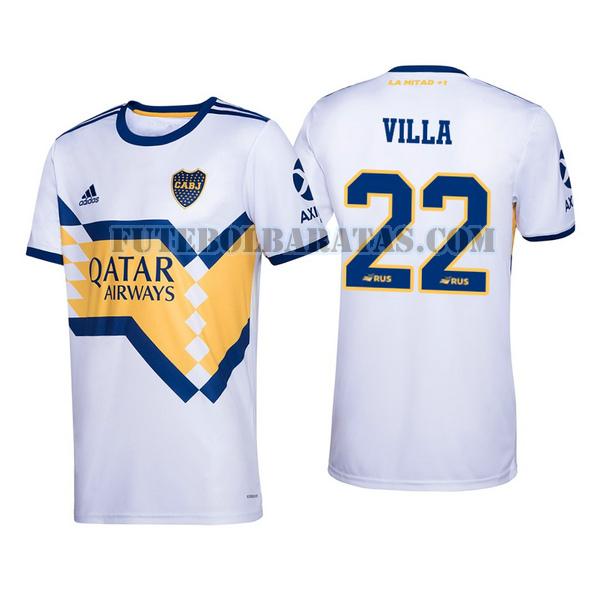 camisa sebastian villa 22 boca juniors 2020-2021 away - branco homens