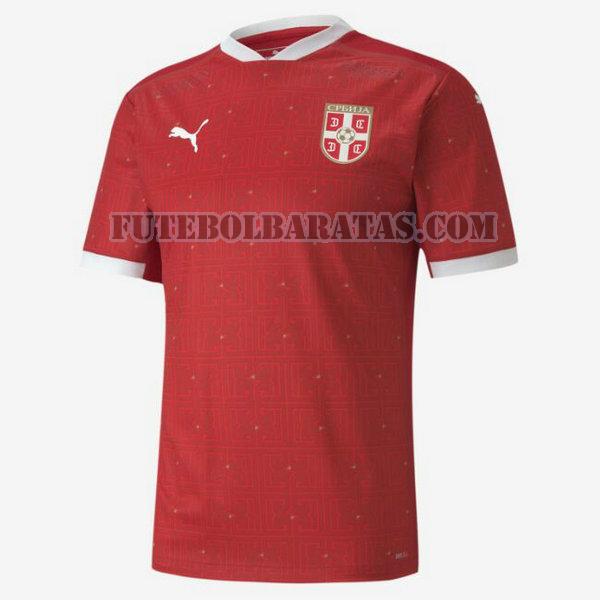 camisa serbia 2021 home - vermelho homens