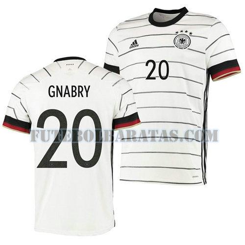 camisa serge gnabry 20 alemanha 2020 home - branco homens