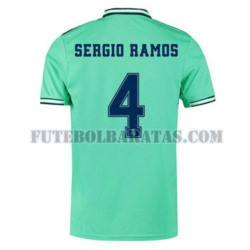 camisa sergio ramos 4 real madrid 2019-2020 third - verde homens