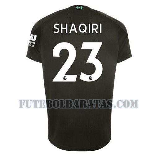 camisa shaqiri 23 liverpool 2019-2020 third - preto homens