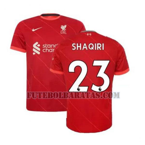 camisa shaqiri 23 liverpool 2021 2022 home - vermelho homens