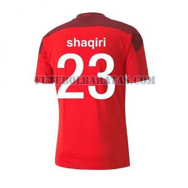 camisa shaqiri 23 suíça 2020-2021 home - vermelho homens