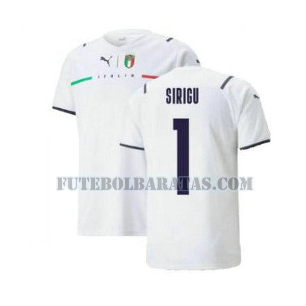camisa sirigu 1 itália 2021 2022 away - branco homens