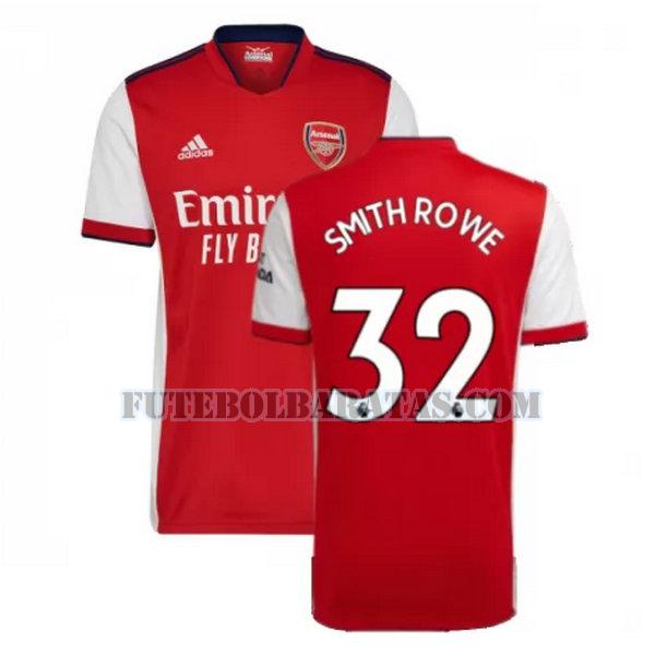 camisa smith rowe 32 arsenal 2021 2022 home - vermelho homens