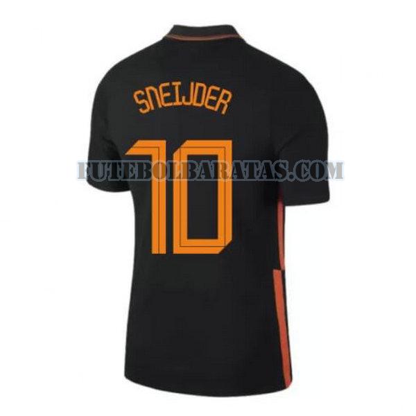 camisa sneijder 10 holanda 2020 away - preto homens