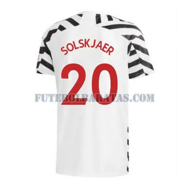 camisa solskjaer 20 manchester united 2020-2021 third - preto homens