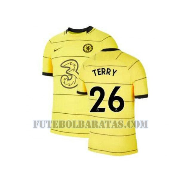 camisa terry 26 chelsea 2021 2022 third - amarelo homens