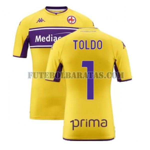 camisa toldo 1 fiorentina 2021 2022 third - amarelo homens