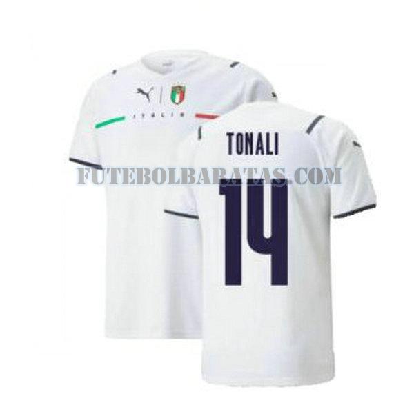 camisa tonali 14 itália 2021 2022 away - branco homens