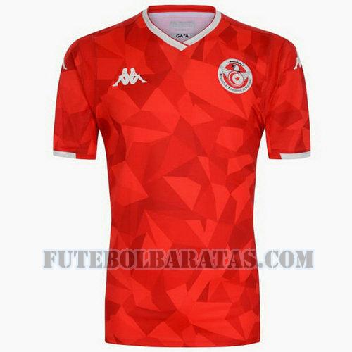 camisa tunísia 2019 away - vermelho homens