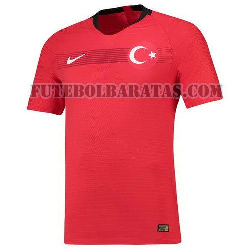 camisa turquia 2018 home - vermelho homens