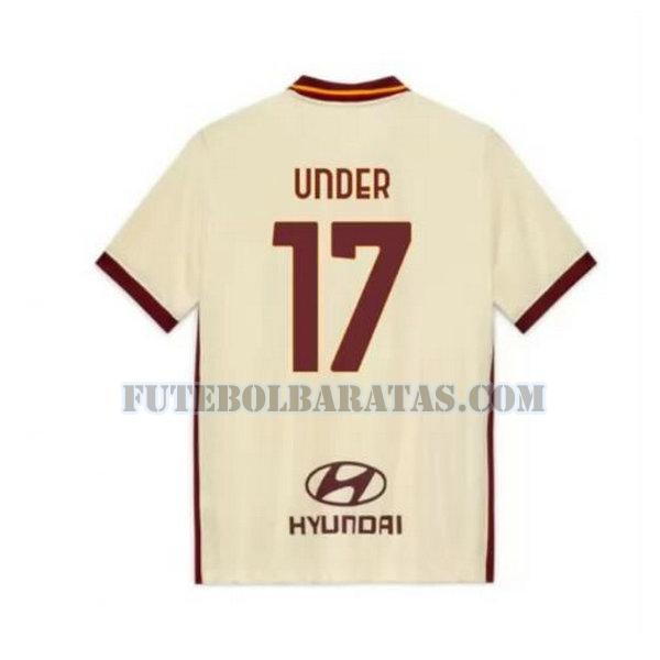 camisa under 17 as roma 2020-2021 away - amarelo homens
